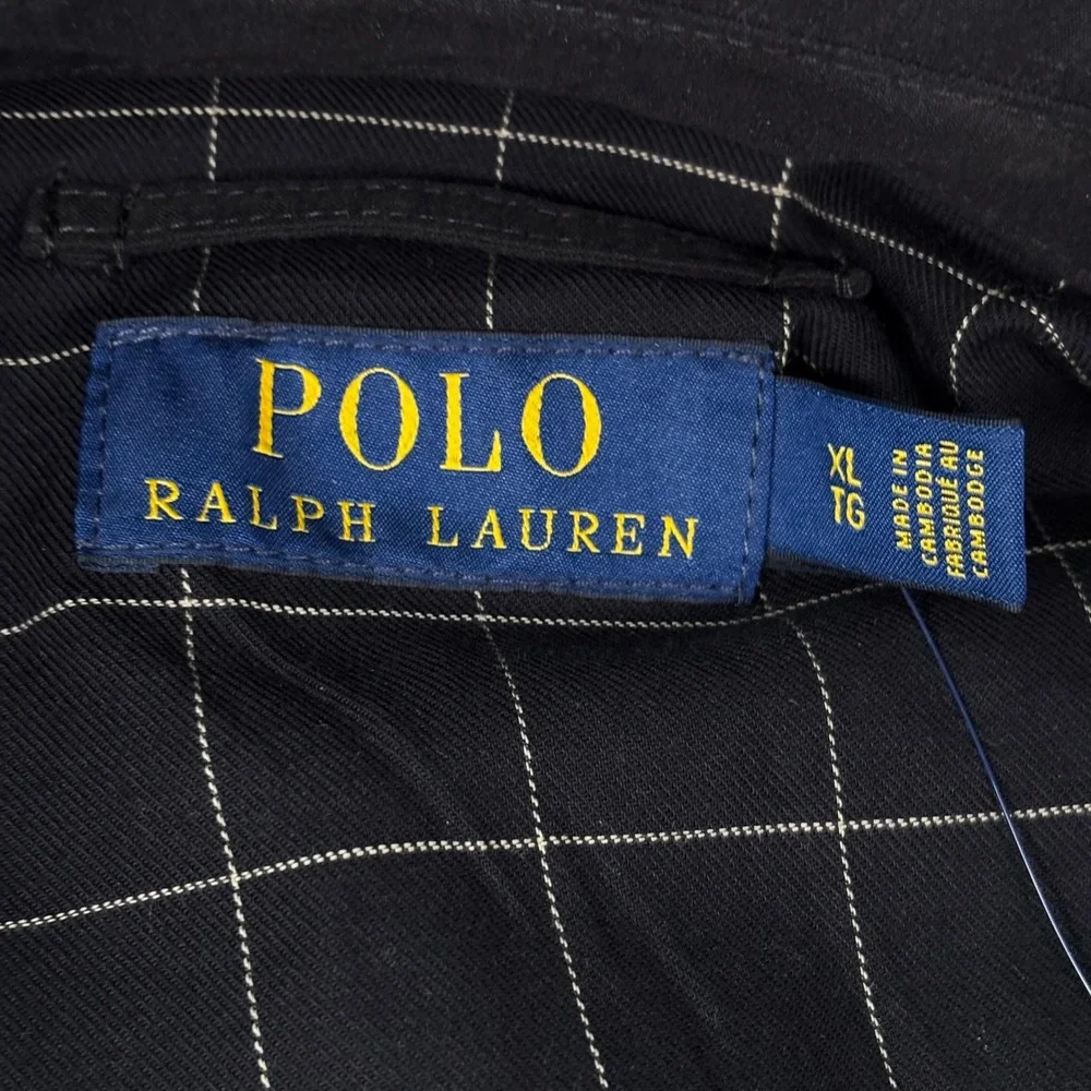 Polo Ralph Lauren Mens Bi-Swing Windbreaker Jacket Black XL NWT